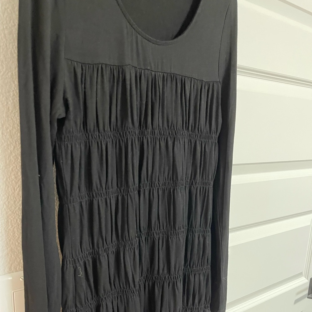 3/$20 Black Ruffle Dress - Picture 3 of 3